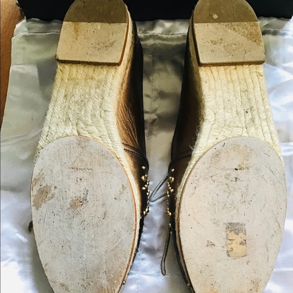 SOLD !Giuseppe Zanotti size 11 Leather Espadrilles - Picture 3 of 7